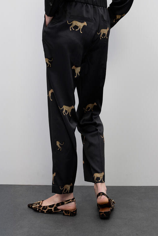 JOGGER LOLA CASADMNT ACETINADO LEOPARDO - Carla Valente
