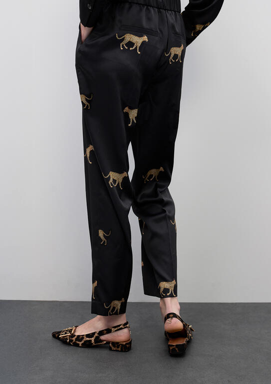 JOGGER LOLA CASADMNT ACETINADO LEOPARDO - Carla Valente