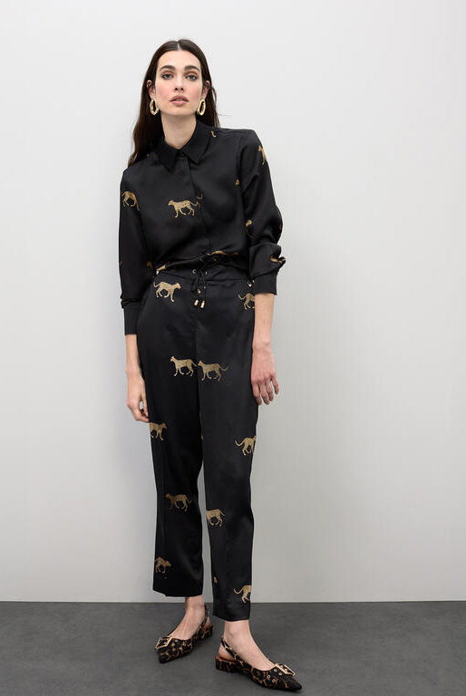 JOGGER LOLA CASADMNT ACETINADO LEOPARDO - Carla Valente