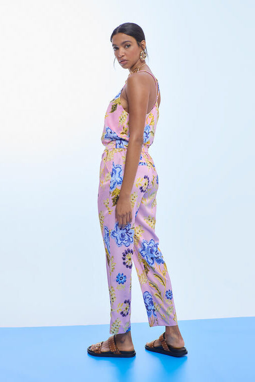 JOGGER LOLA CASADMNT ACETINADO FLORAL - Carla Valente