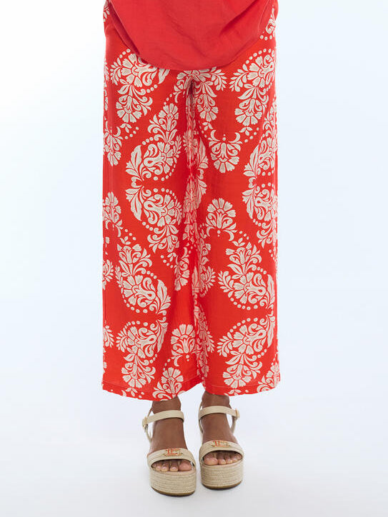 CULOTTE LOLA CASADEMUNT FLUIDO ESTAMPADO PAISLEY - Carla Valente