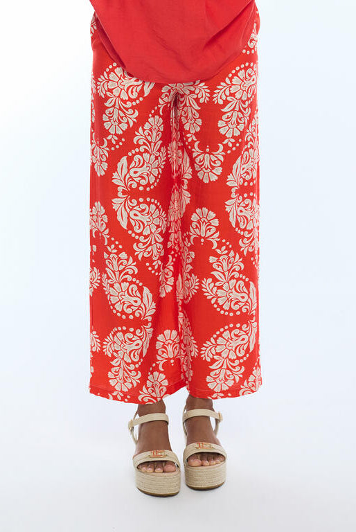 CULOTTE LOLA CASADEMUNT FLUIDO ESTAMPADO PAISLEY - Carla Valente