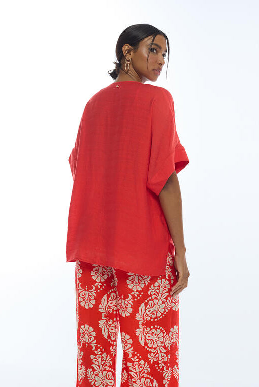 CULOTTE LOLA CASADEMUNT FLUIDO ESTAMPADO PAISLEY - Carla Valente
