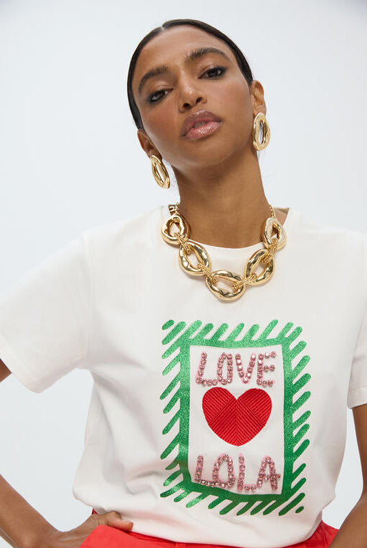 T-SHIRT LOLA CASADMNT LOVE LOLA JOIAS - Carla Valente