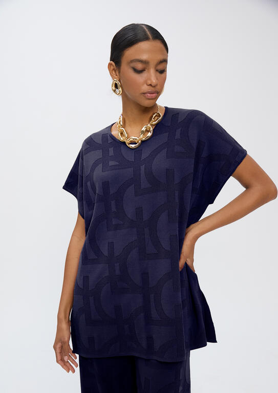 T-SHIRT LOLA CASADMNT TRICOT JACQUARD LC - Carla Valente