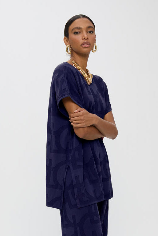 T-SHIRT LOLA CASADMNT TRICOT JACQUARD LC - Carla Valente