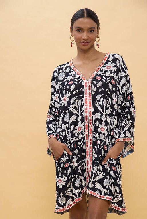 VESTIDO LOLA CASADEMUNT CURTO ESTAMPADO ÉTNICO - Carla Valente