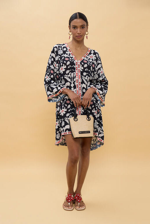 VESTIDO LOLA CASADEMUNT CURTO ESTAMPADO ÉTNICO - Carla Valente