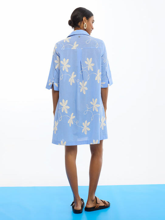 VESTIDO LOLA CASADMNT CAMISEIRO BORDADOS - Carla Valente