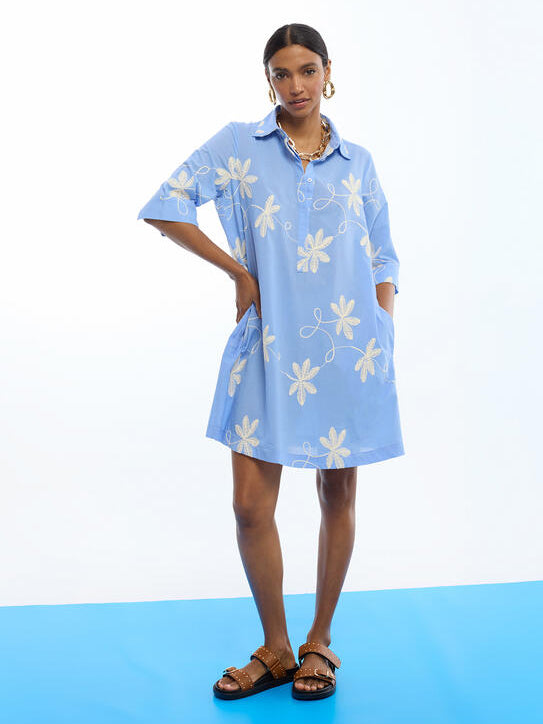 VESTIDO LOLA CASADMNT CAMISEIRO BORDADOS - Carla Valente