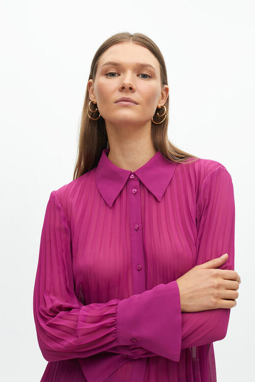 CAMISA MAITE PLISSADA - Carla Valente