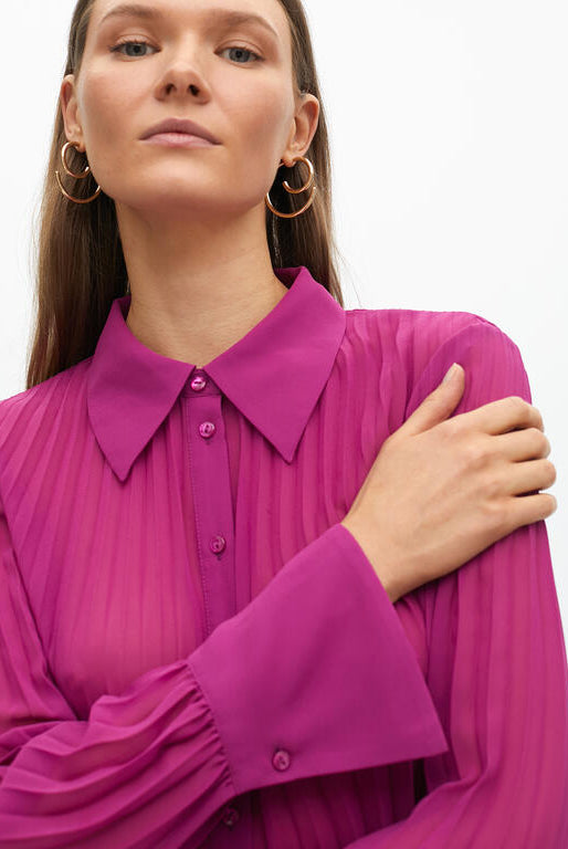 CAMISA MAITE PLISSADA - Carla Valente