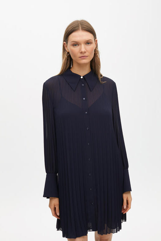 VESTIDO MAITE MIDI PLISSADO - Carla Valente