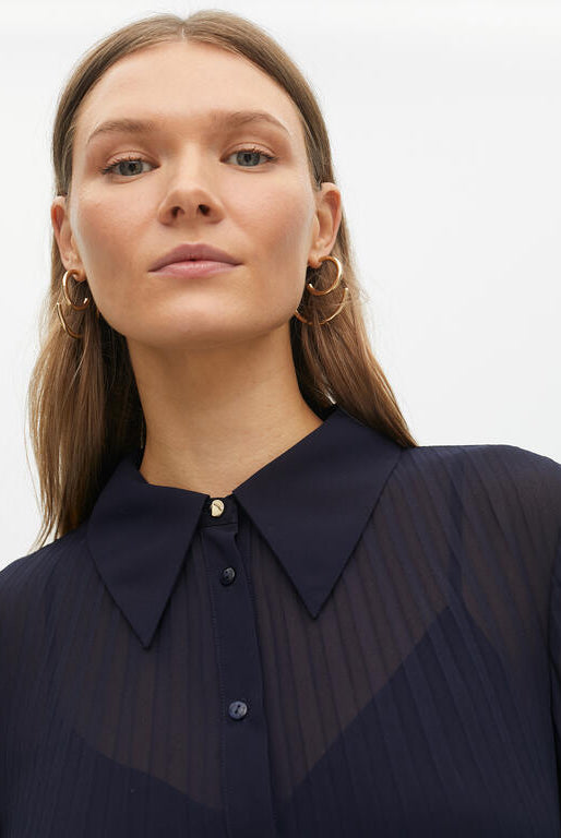 VESTIDO MAITE MIDI PLISSADO - Carla Valente