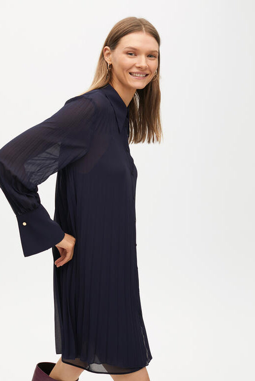VESTIDO MAITE MIDI PLISSADO - Carla Valente
