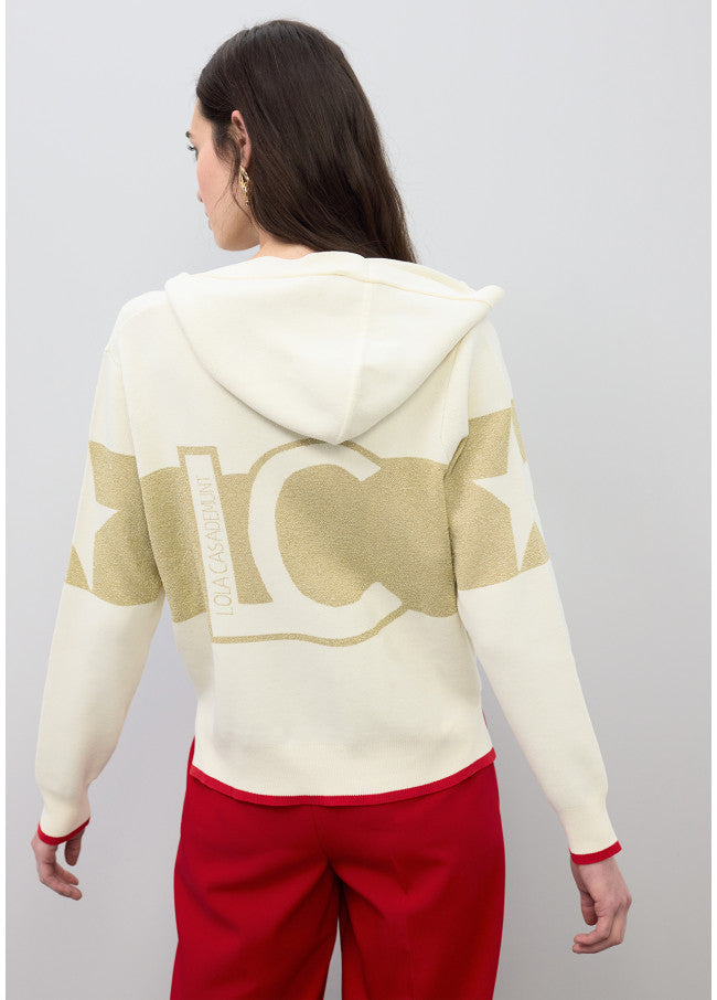 CARDIGAN LOLA CASADEMUNT MALHA COM CAPUZ - Carla Valente