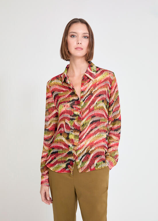 CAMISA MAITE MANGA LARGA PRINT SERPENTE - Carla Valente