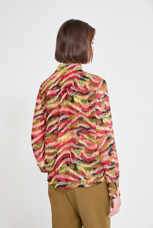 CAMISA MAITE MANGA LARGA PRINT SERPENTE - Carla Valente