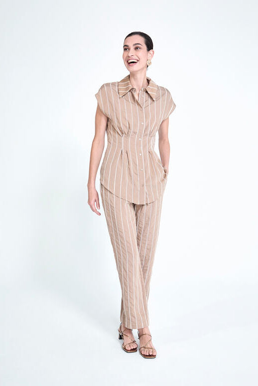 CAMISA MAITE PREGAS RISCAS - Carla Valente