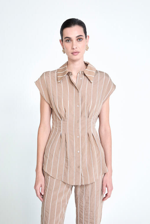 CAMISA MAITE PREGAS RISCAS - Carla Valente