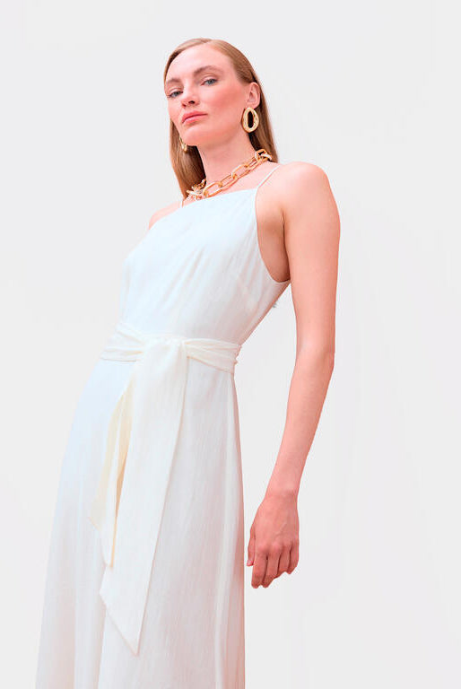 VESTIDO MAITE ALÇA FINA DECOTE RETO - Carla Valente