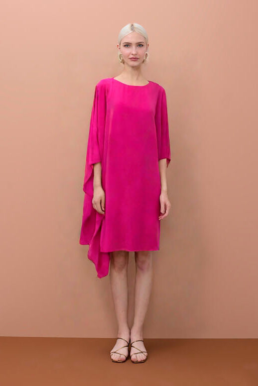 VESTIDO MAITE CURTO MANGA ASSIMÉTRICA - Carla Valente