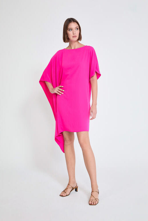 VESTIDO MAITE CURTO MANGA ASSIMÉTRICA - Carla Valente