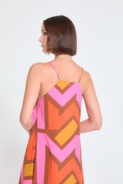 VESTIDO MAITE ALÇA DECOTE EM V LOGO M - Carla Valente