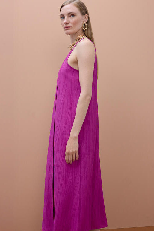 VESTIDO MAITE ALÇA FINA DECOTE RETO - Carla Valente