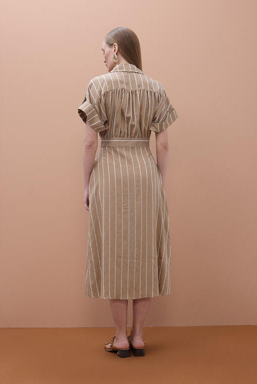 VESTIDO MAITE CAMISEIRO RISCAS - Carla Valente