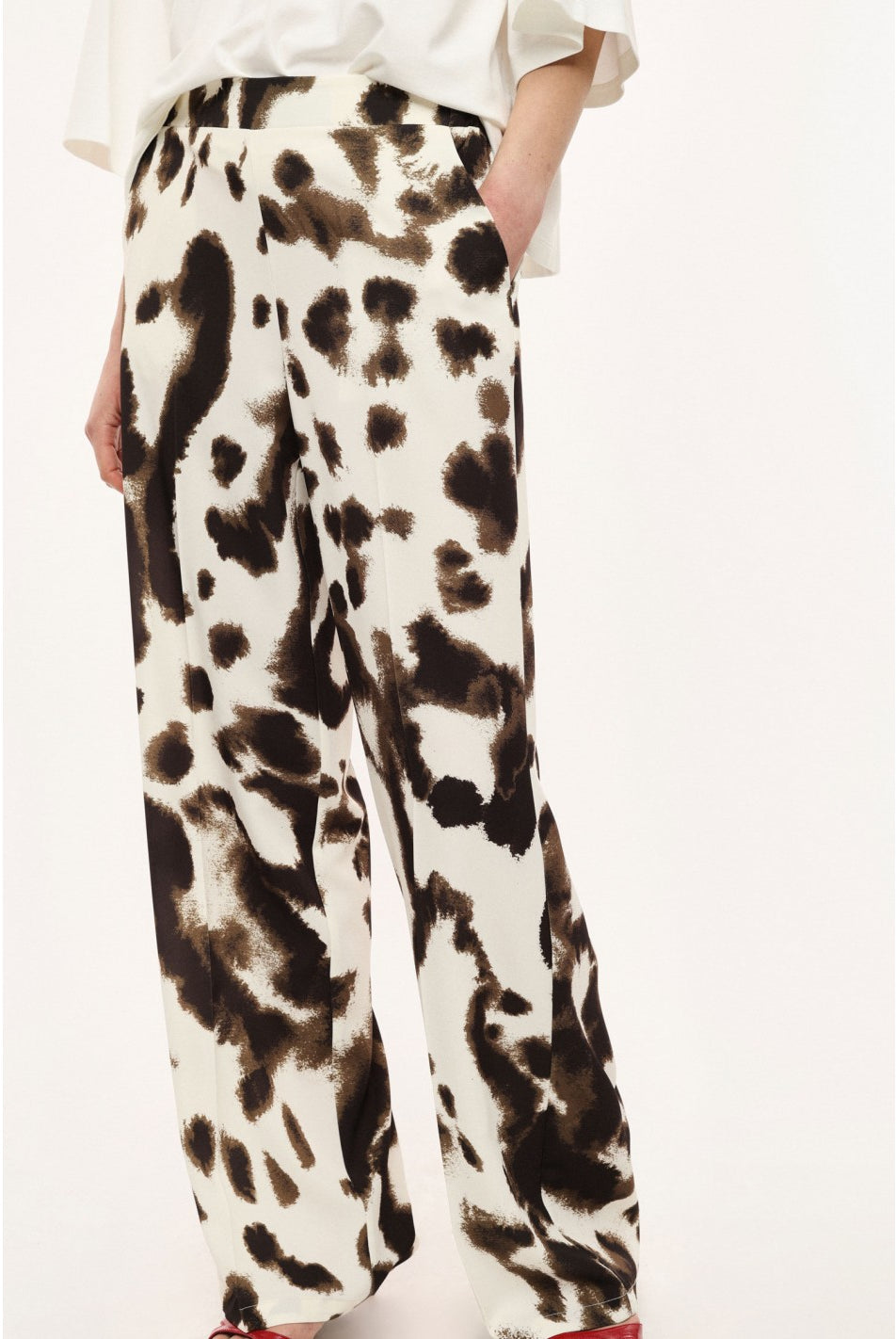 CALÇA IMPERIAL PALAZZO ANIMAL PRINT - Carla Valente