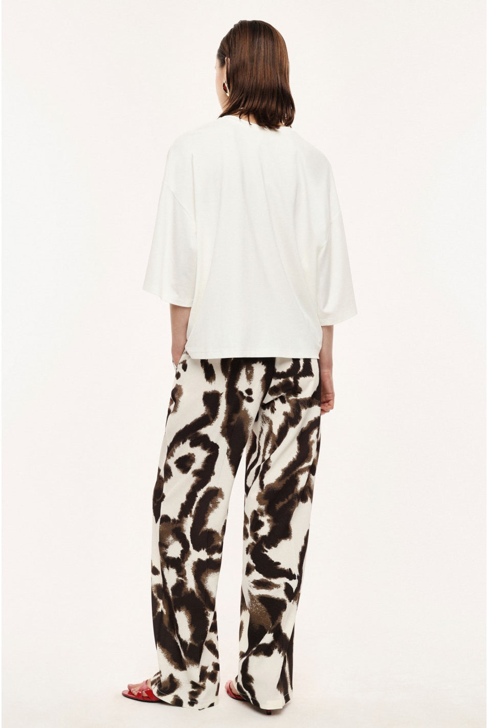 CALÇA IMPERIAL PALAZZO ANIMAL PRINT - Carla Valente