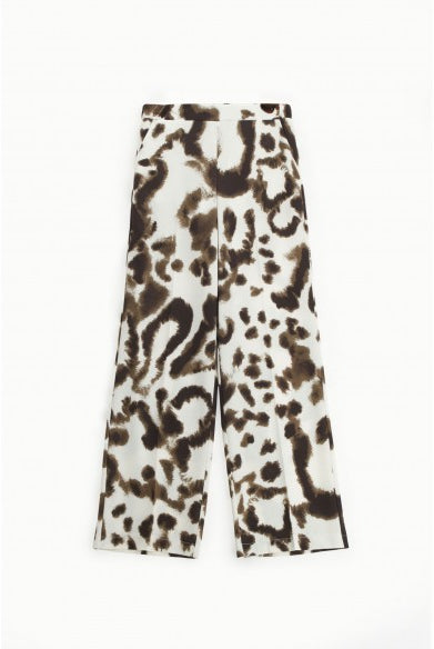 CALÇA IMPERIAL PALAZZO ANIMAL PRINT - Carla Valente