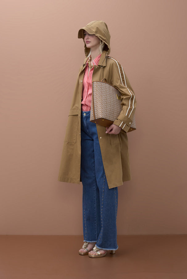 TRENCH COAT MAITE OVERSIZECOM FITAS PERSONALIZADAS - Carla Valente