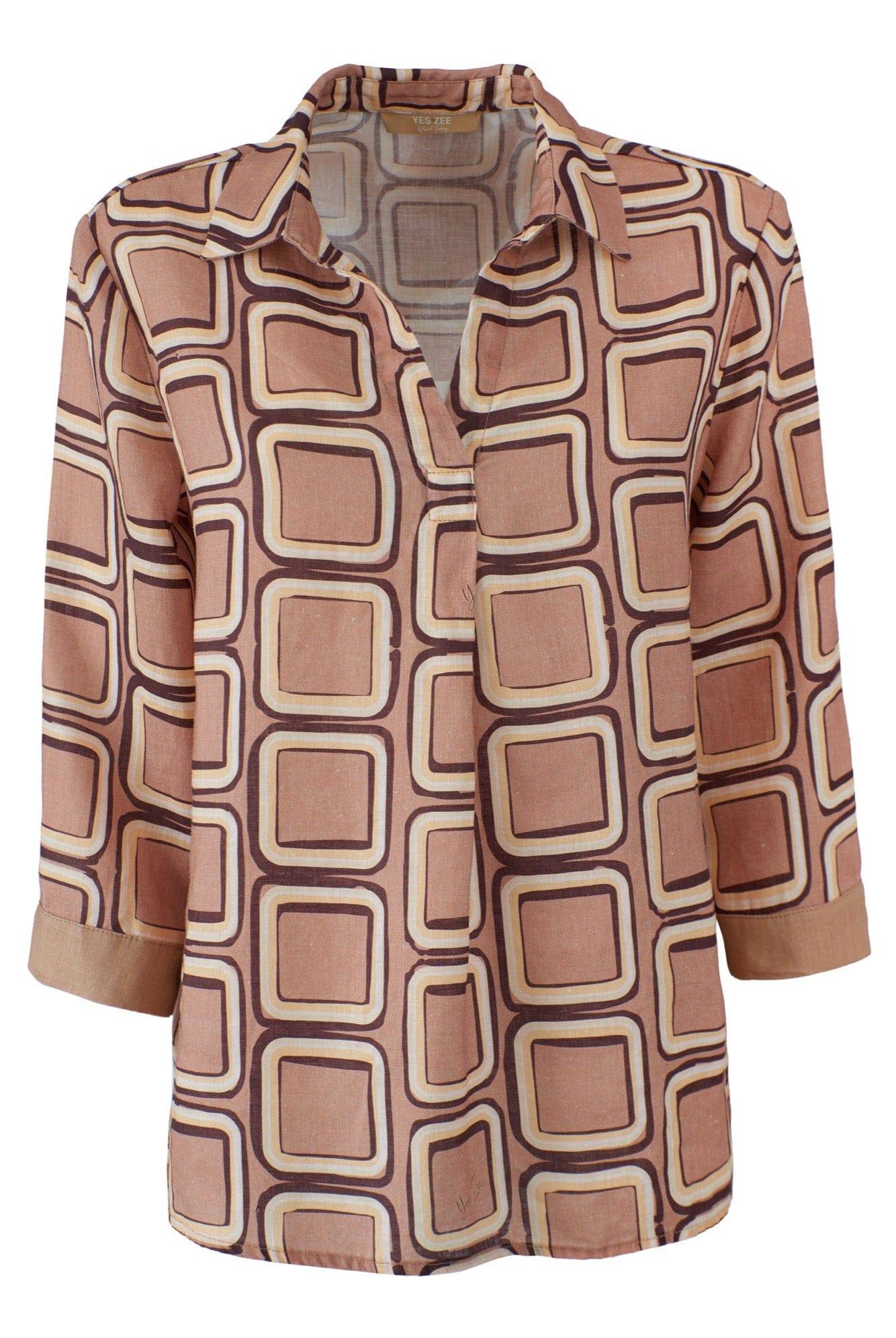 CAMISA YES ZEE ESTAMPADA MANGA 3/4 - Carla Valente