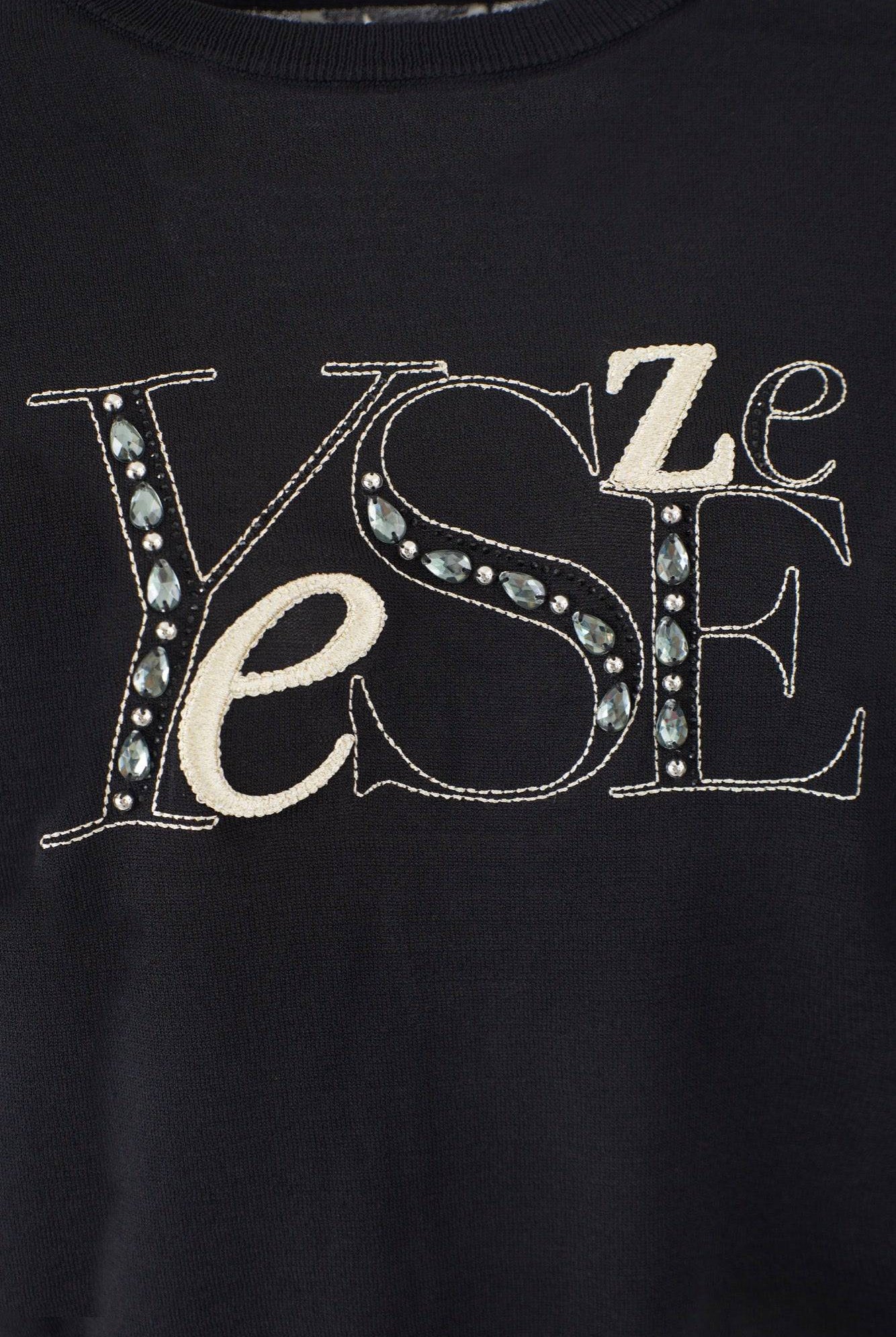 CAMISOLA YES ZEE CURTA LOGO CENTRAL M/GA - Carla Valente