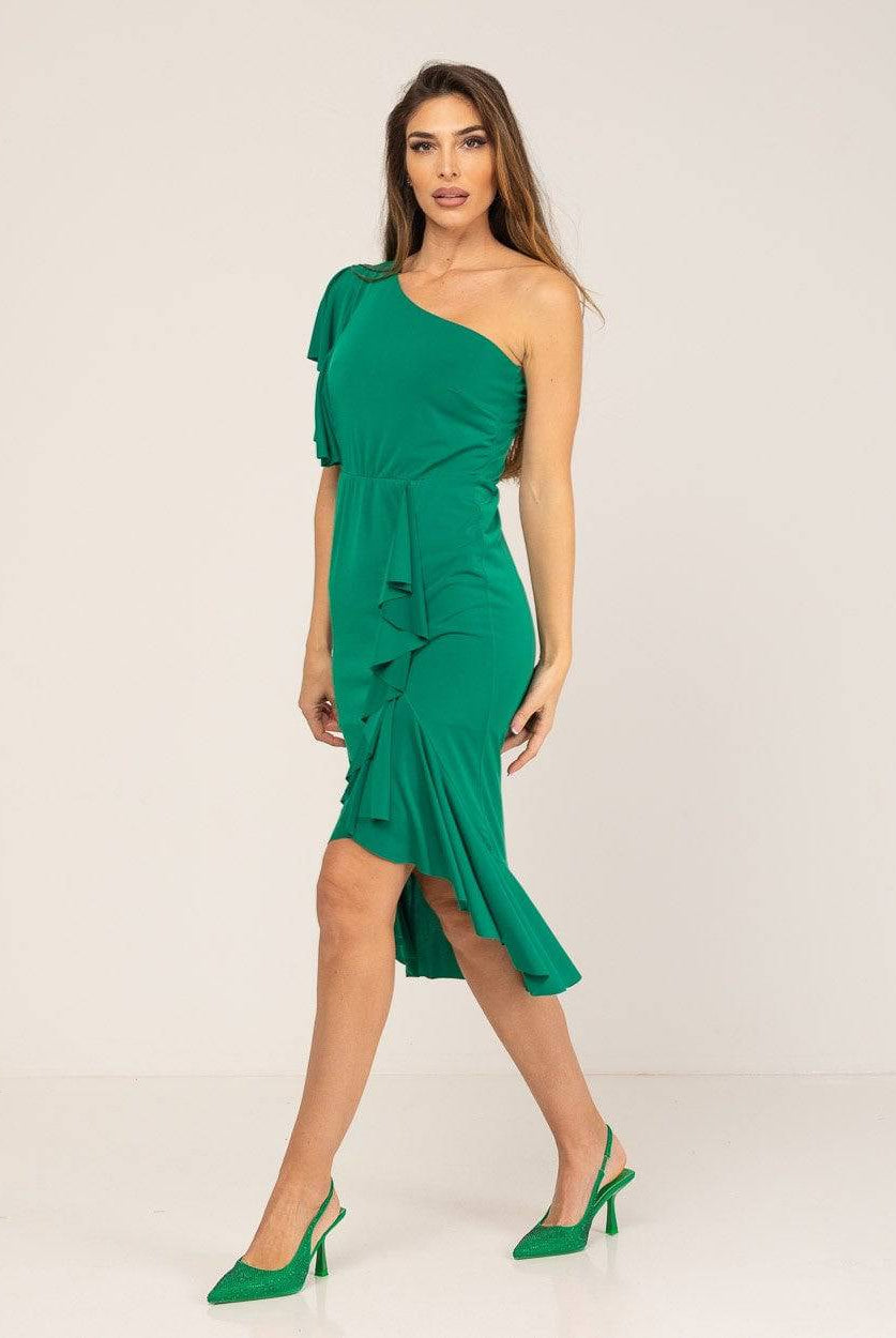 VESTIDO ALBNS ASSIMÉTRICO - Carla Valente