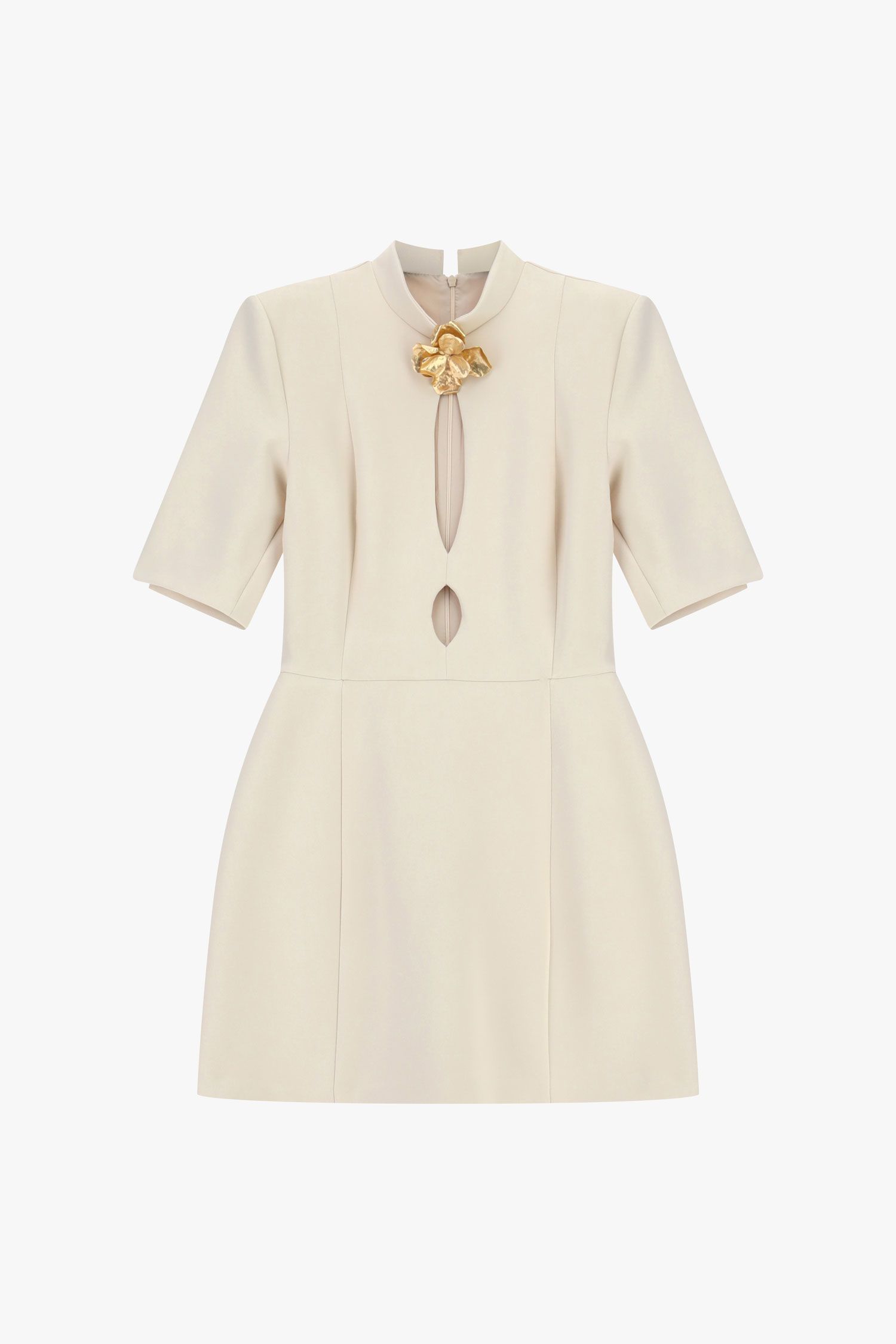 VESTIDO IMPERIAL CURTO C/PREGADEIRA - Carla Valente