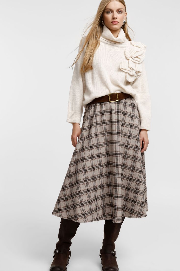 SAIA PLEASE MIDI TARTAN CINTURA ALTA COO - Carla Valente