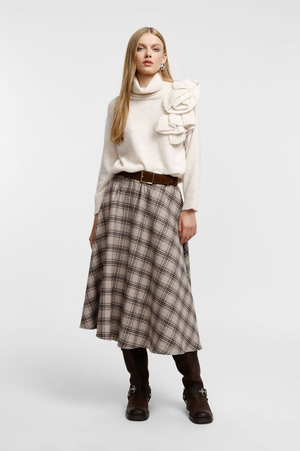 SAIA PLEASE MIDI TARTAN CINTURA ALTA COO - Carla Valente