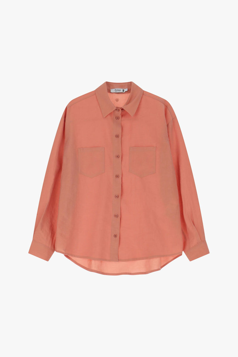 CAMISA PLEASE MANGA CURTA C/ BOLSOS - Carla Valente