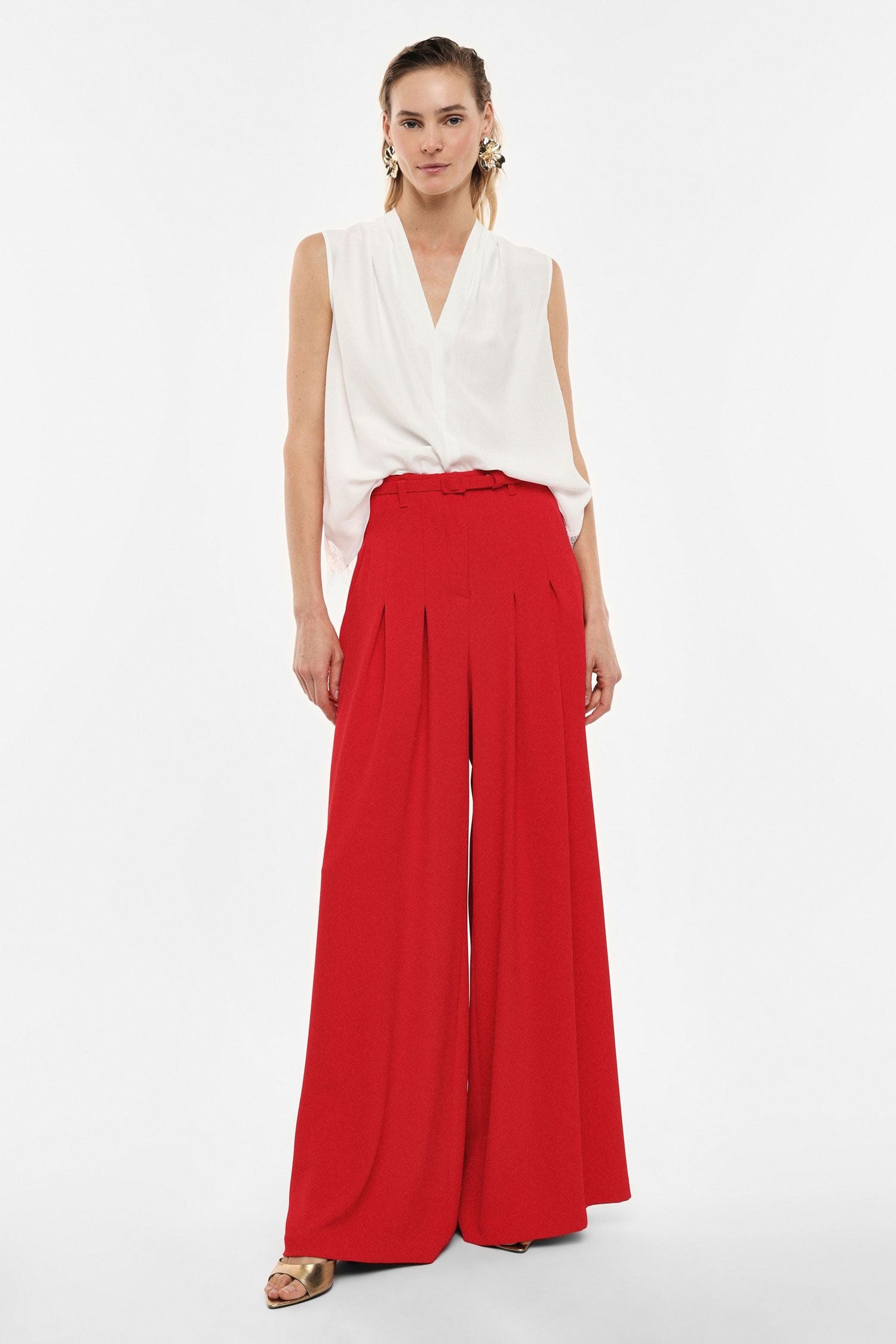 CALÇA IMPERIAL WIDE LEG C/CINTO - Carla Valente