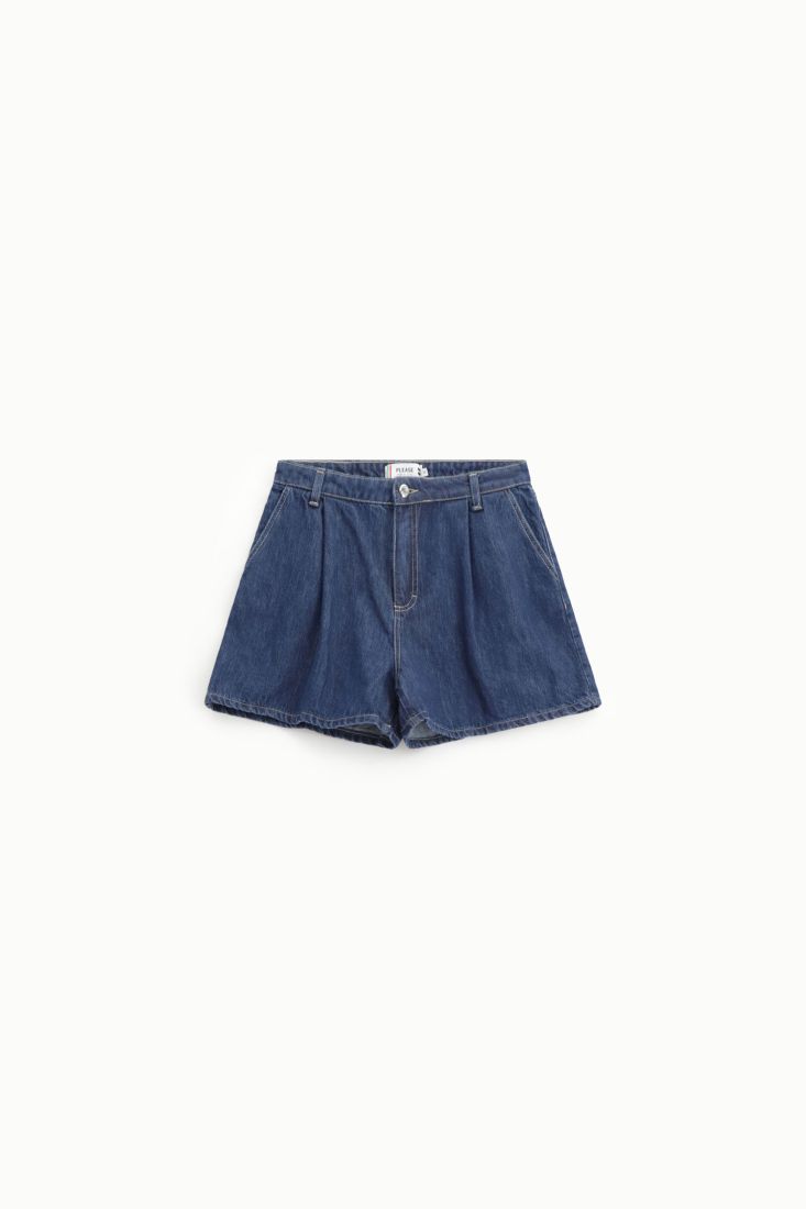 SHORT PLEASE DE CINTURA ALTA COM BOLSOS - Carla Valente