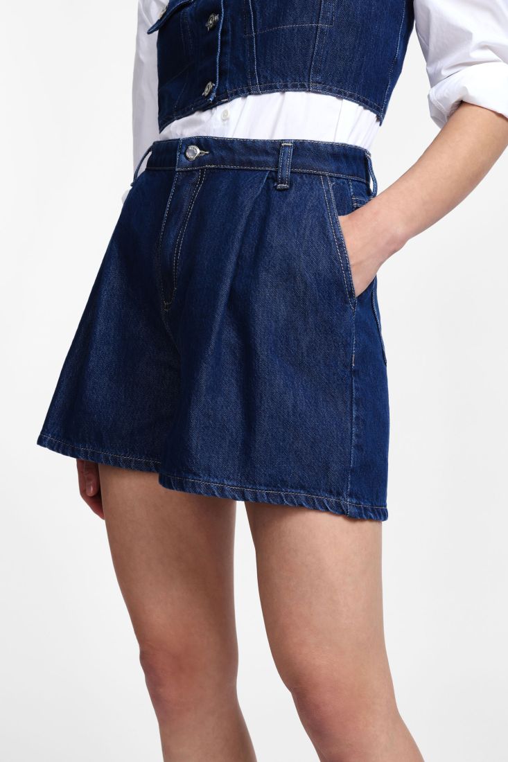 SHORT PLEASE DE CINTURA ALTA COM BOLSOS - Carla Valente