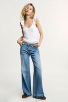 CALÇA PLEASE FLARE CINTA DESCIDA - Carla Valente