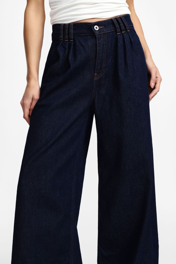 JEANS PLEASE WID LEG CINTURA ALTA - Carla Valente
