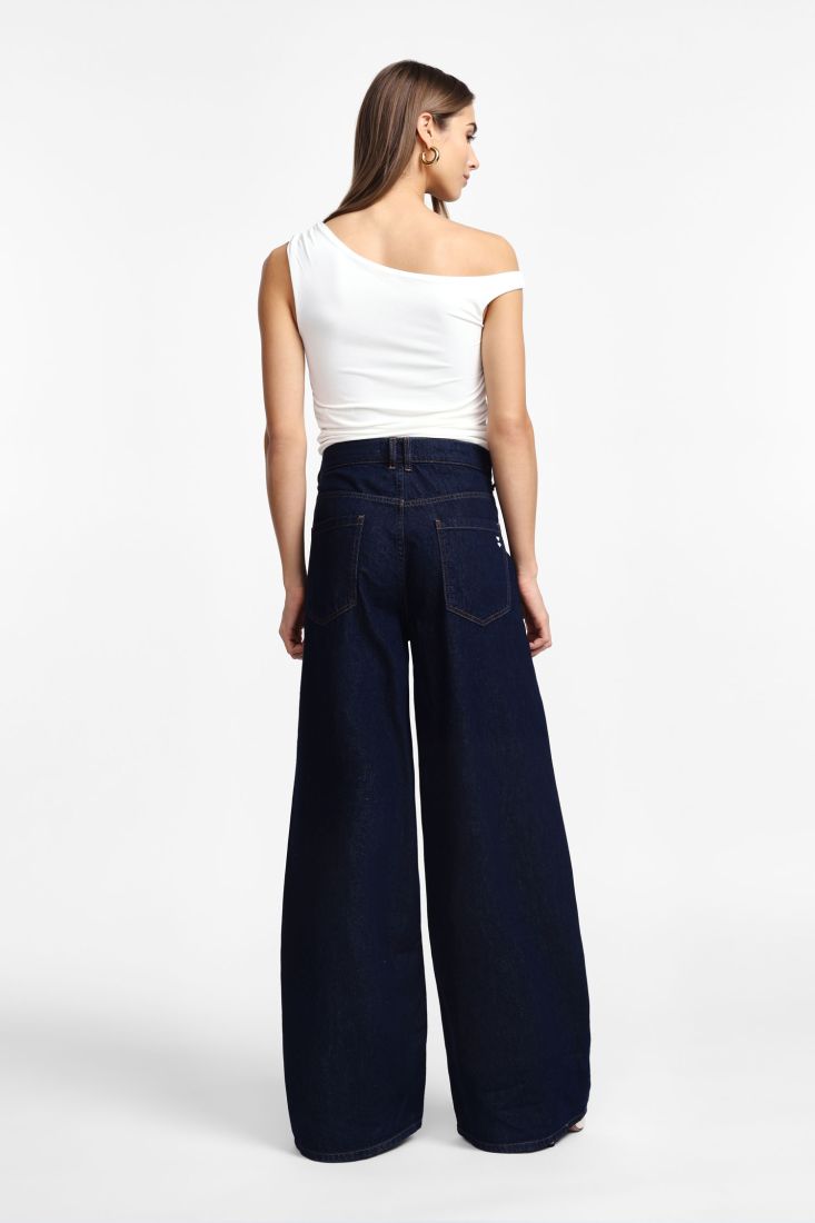 JEANS PLEASE WID LEG CINTURA ALTA - Carla Valente