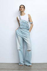 SALOPETTE PLEASE COM RASGOS E BOLSOS - Carla Valente