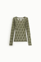 BLUSA IMPERIAL TRANSPARENTE MANGA COMPRIDA  RENDA FLORAL - Carla Valente