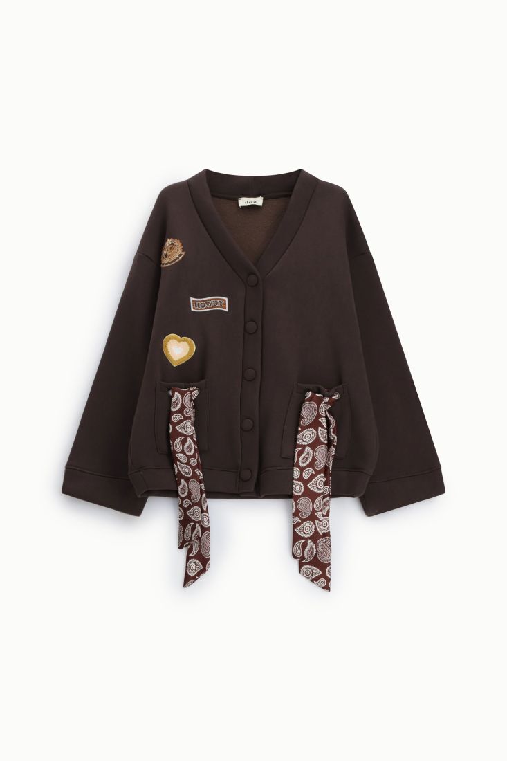 CASACO DIXIE PATCHWORKS C/ EFEITO BOLSO - Carla Valente